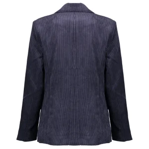 Vrouwen Geisha Fashion Geisha Dames Corduroy Double-Breasted Blazer 35513-10 Navy