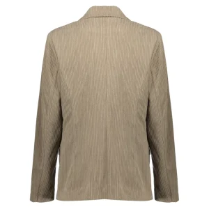 Vrouwen Geisha Fashion Geisha Dames Corduroy Double-Breasted Blazer 35513-10 Taupe