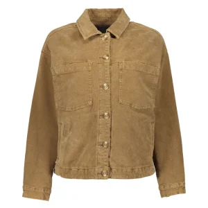 Vrouwen Geisha Fashion Geisha Dames Corduroy Jasje 35506-10 Camel