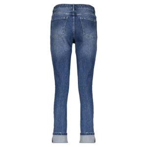 Vrouwen Geisha Fashion Geisha Dames Distressed Skinny Jeans 31881-42 Mid Blue Denim