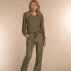 Vrouwen Geisha Fashion Geisha Dames Flared Broek 31870-47 Olive