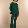 Vrouwen Geisha Fashion Geisha Dames Flared Broek Met Ruit Print 31650-20 Groen