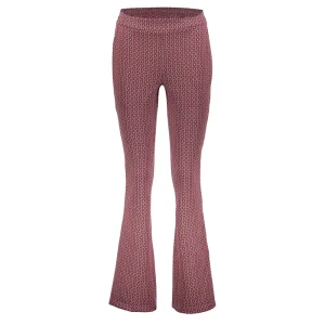 Vrouwen Geisha Fashion Geisha Dames Flared Broek Met Jacquard Print 31858-70 Fuchsia