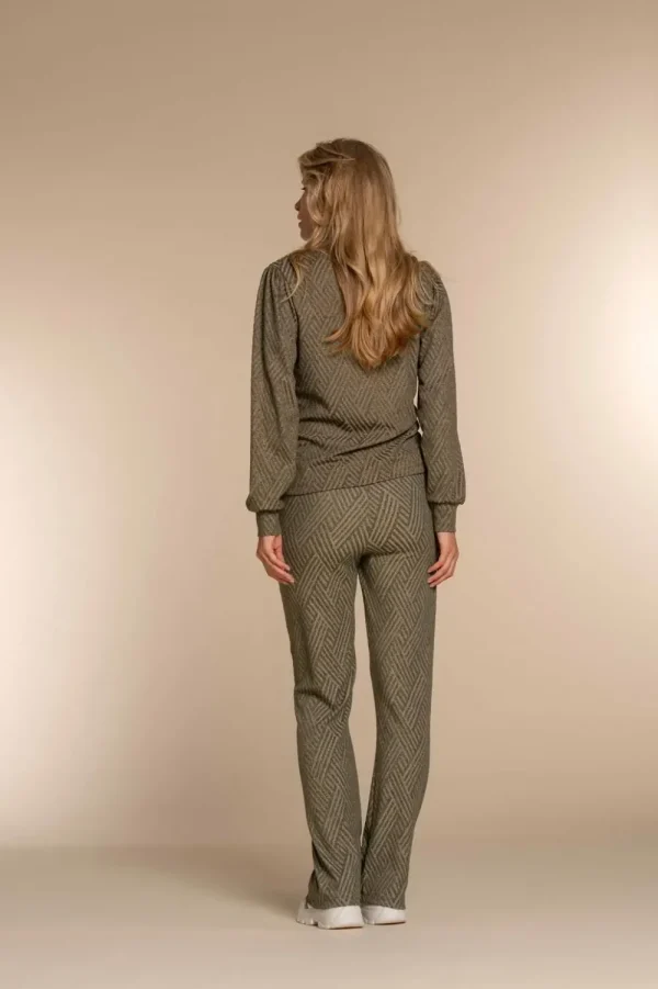 Vrouwen Geisha Fashion Geisha Dames Flared Broek 31870-47 Olive
