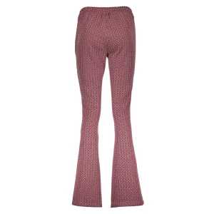 Vrouwen Geisha Fashion Geisha Dames Flared Broek Met Jacquard Print 31858-70 Fuchsia
