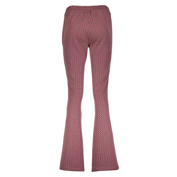 Vrouwen Geisha Fashion Geisha Dames Flared Broek Met Jacquard Print 31858-70 Fuchsia