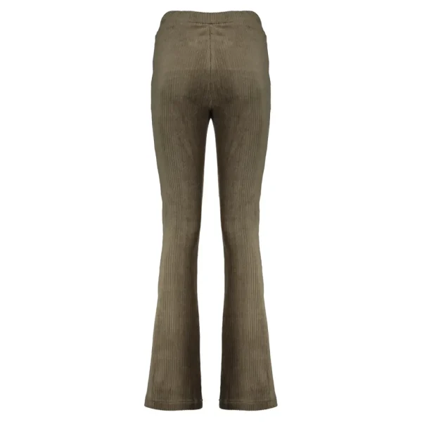 Vrouwen Geisha Fashion Geisha Dames Flared Corduroy Broek 31658-20 Army