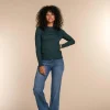 Vrouwen Geisha Fashion Geisha Dames Flared Jeans 31883-42 Mid Blue Denim