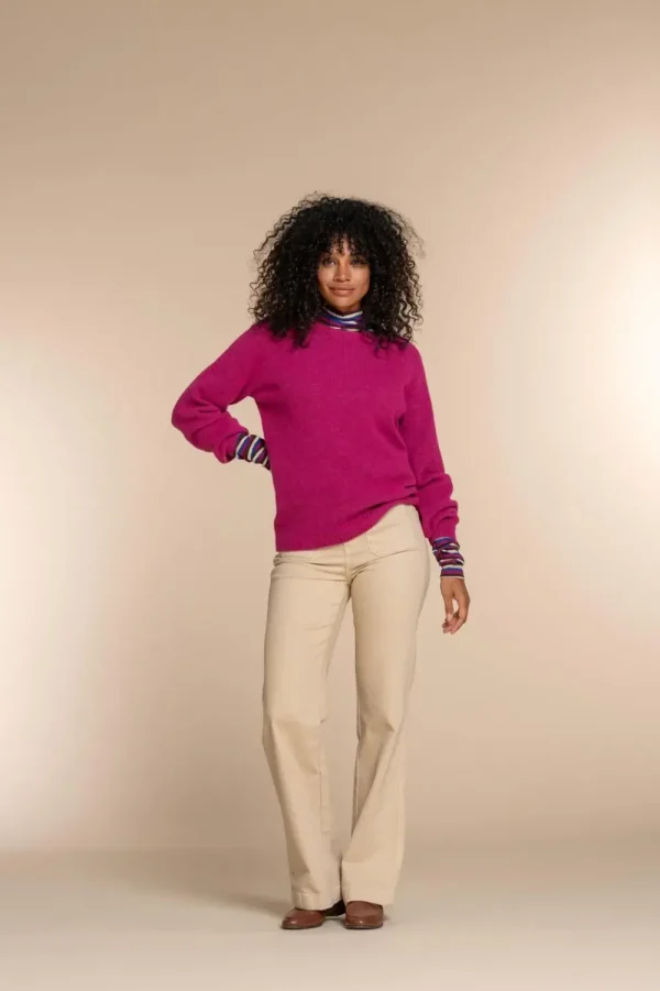 Vrouwen Geisha Fashion Geisha Dames Flared Jeans 31884-42 Ivory