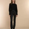 Vrouwen Geisha Fashion Geisha Dames Flared Jeans Met Ceintuur 31519-10 Zwart