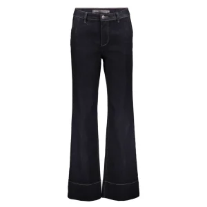 Vrouwen Geisha Fashion Geisha Dames Flared Jeans 31802-10 Dark Blue Denim