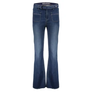 Vrouwen Geisha Fashion Geisha Dames Flared Jeans 31506-10 Blue Denim