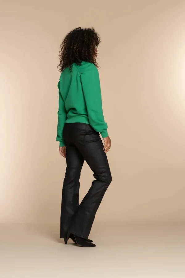 Vrouwen Geisha Fashion Geisha Dames Flared Jeans 31543-10 Zwart