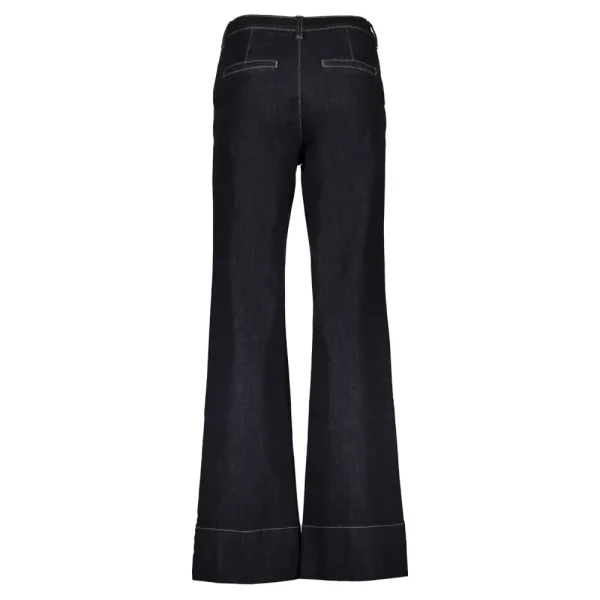 Vrouwen Geisha Fashion Geisha Dames Flared Jeans 31802-10 Dark Blue Denim