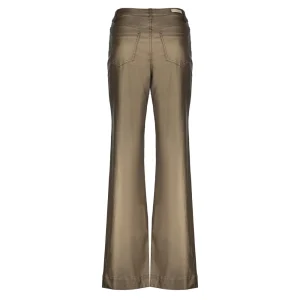 Vrouwen Geisha Fashion Geisha Dames Flared Metallic Jeans 31815-10 Gold