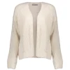Vrouwen Geisha Fashion Geisha Dames Gebreid Basic Vest 34577-70 Greige