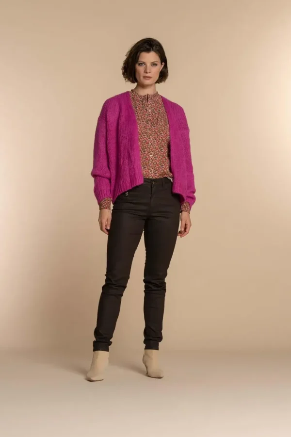 Vrouwen Geisha Fashion Geisha Dames Gebreid Basic Vest 34577-70 Roze