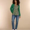 Vrouwen Geisha Fashion Geisha Dames Gebreid Basic Vest 34577-70 Groen