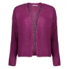 Vrouwen Geisha Fashion Geisha Dames Gebreid Basic Vest 34577-70 Paars