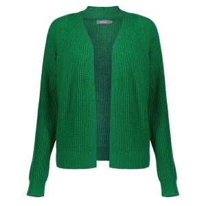Vrouwen Geisha Fashion Geisha Dames Gebreid Basic Vest 34512-10 Groen