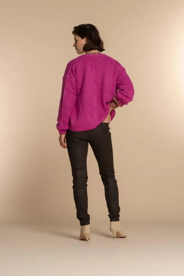 Vrouwen Geisha Fashion Geisha Dames Gebreid Basic Vest 34577-70 Roze