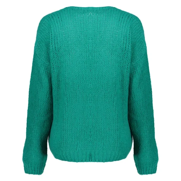 Vrouwen Geisha Fashion Geisha Dames Gebreid Basic Vest 34577-70 Emerald