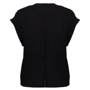 Vrouwen Geisha Fashion Geisha Dames Gebreid Gilet 34541-29 Zwart