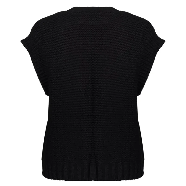 Vrouwen Geisha Fashion Geisha Dames Gebreid Gilet 34541-29 Zwart