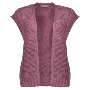 Vrouwen Geisha Fashion Geisha Dames Gebreid Gilet 34541-29 Mauve