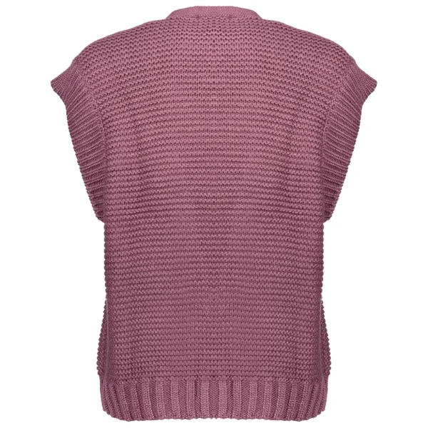 Vrouwen Geisha Fashion Geisha Dames Gebreid Gilet 34541-29 Mauve