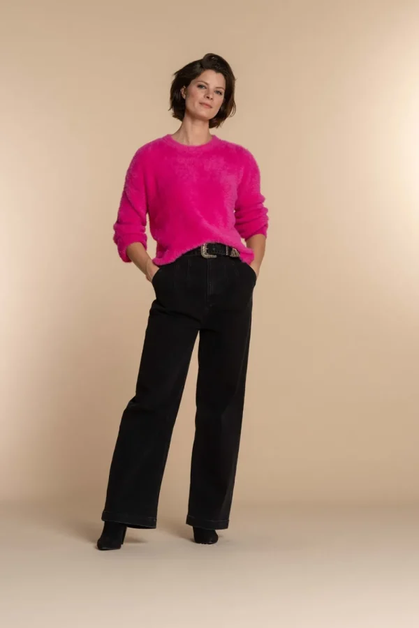 Vrouwen Geisha Fashion Geisha Dames Gebreide Fluffy Trui 34506-10 Roze