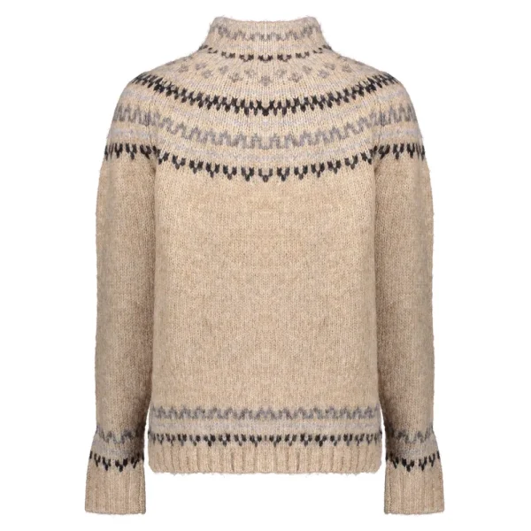 Vrouwen Geisha Fashion Geisha Dames Gebreide Nordic Trui 34821-10 Sand