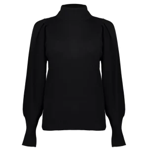 Vrouwen Geisha Fashion Geisha Dames Gebreide Trui Met Pofmouwen 34587-14 Zwart