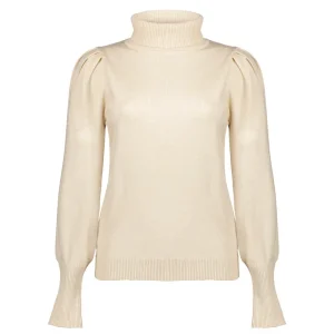 Vrouwen Geisha Fashion Geisha Dames Gebreide Trui Met Pofmouwen 34587-14 Light Sand