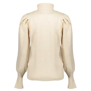 Vrouwen Geisha Fashion Geisha Dames Gebreide Trui Met Pofmouwen 34587-14 Light Sand