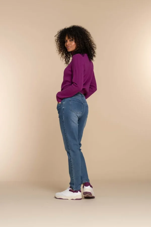 Vrouwen Geisha Fashion Geisha Dames Gebreide Trui 34502-10 Paars