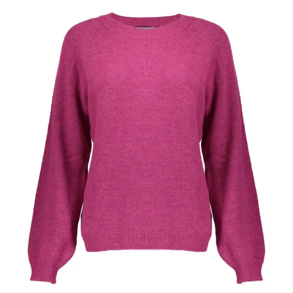 Vrouwen Geisha Fashion Geisha Dames Gebreide Uni Trui 34851-70 Fuchsia
