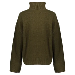 Vrouwen Geisha Fashion Geisha Dames Gebreide Uni Trui Met Turtle Neck 34802-10 Olive