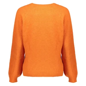 Vrouwen Geisha Fashion Geisha Dames Gebreide Uni Trui 34851-70 Oranje