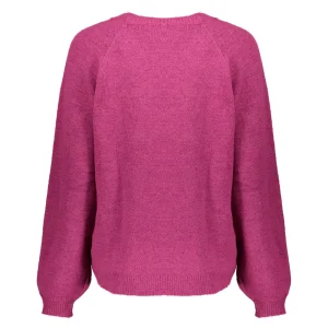 Vrouwen Geisha Fashion Geisha Dames Gebreide Uni Trui 34851-70 Fuchsia
