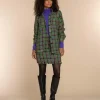Vrouwen Geisha Fashion Geisha Dames Geruit Blouse Jasje 33684-20 Groen