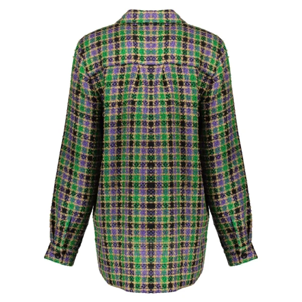 Vrouwen Geisha Fashion Geisha Dames Geruit Blouse Jasje 33684-20 Groen