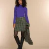 Vrouwen Geisha Fashion Geisha Dames Geruite Kokerrok 36550-20 Groen