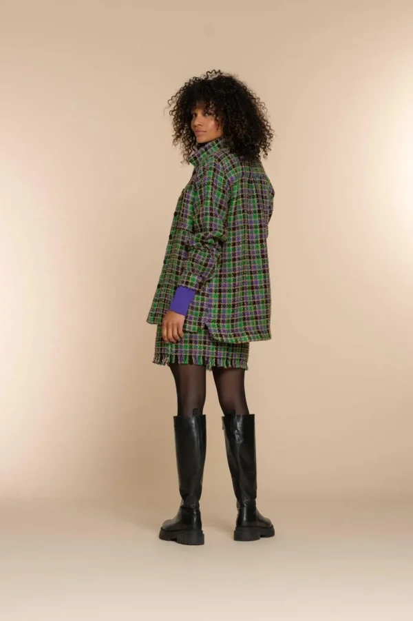 Vrouwen Geisha Fashion Geisha Dames Geruite Kokerrok 36550-20 Groen
