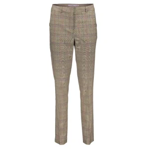 Vrouwen Geisha Fashion Geisha Dames Geruite Pantalon 31565-32 Paars