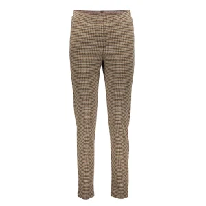Vrouwen Geisha Fashion Geisha Dames Geruite Slim Fit Pantalon 31552-60 Sand