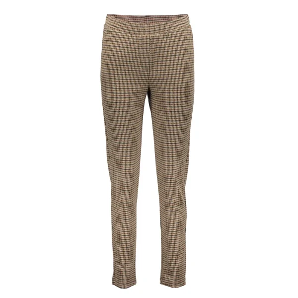 Vrouwen Geisha Fashion Geisha Dames Geruite Slim Fit Pantalon 31552-60 Sand