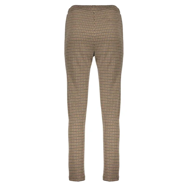 Vrouwen Geisha Fashion Geisha Dames Geruite Slim Fit Pantalon 31552-60 Sand