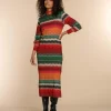 Vrouwen Geisha Fashion Geisha Dames Gestreepte Jurk 37625-20 Groen
