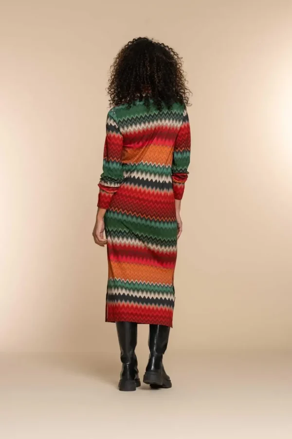 Vrouwen Geisha Fashion Geisha Dames Gestreepte Jurk 37625-20 Groen